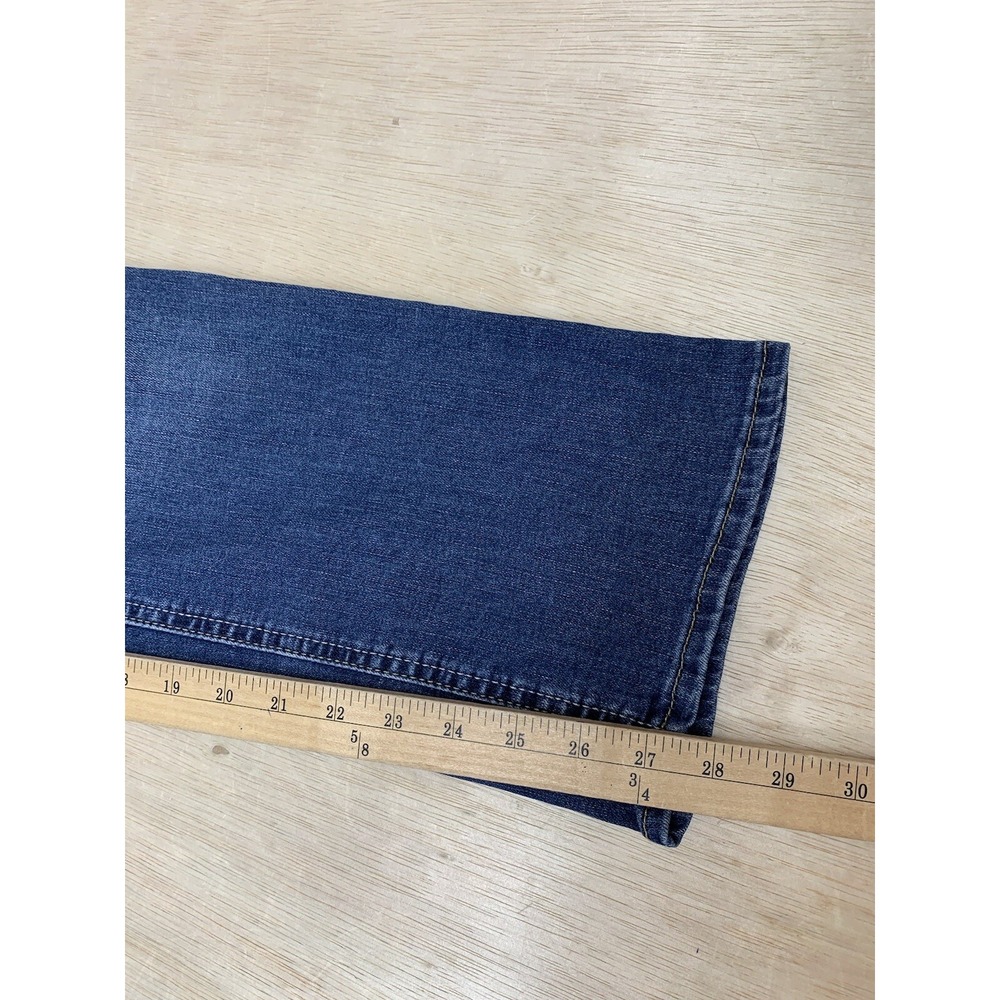 Lee Riders Jeans Women's 14 Approx 34x27 Midrise Straight Leg Dark Blue Denim - Picture 6 of 9
